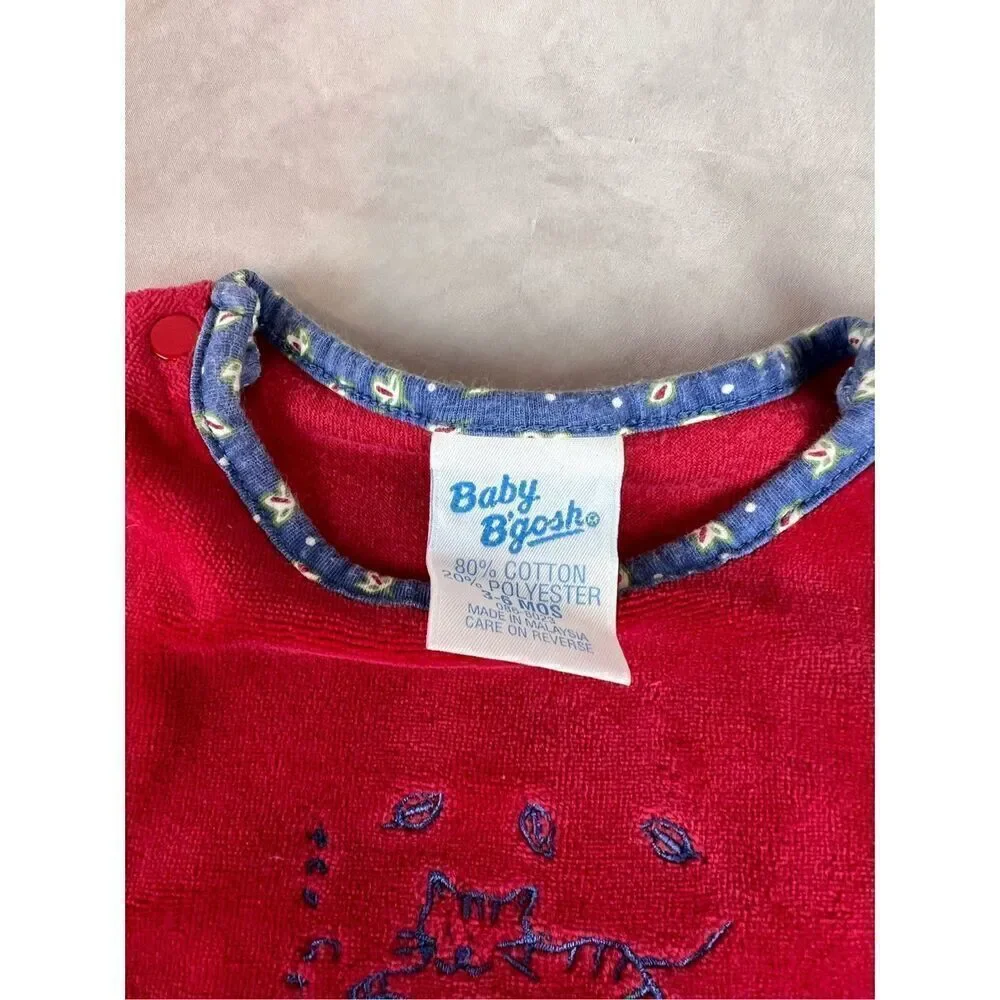 Vintage 90s Y2K OshKosh Baby BGosh One Piece 3-6 Months